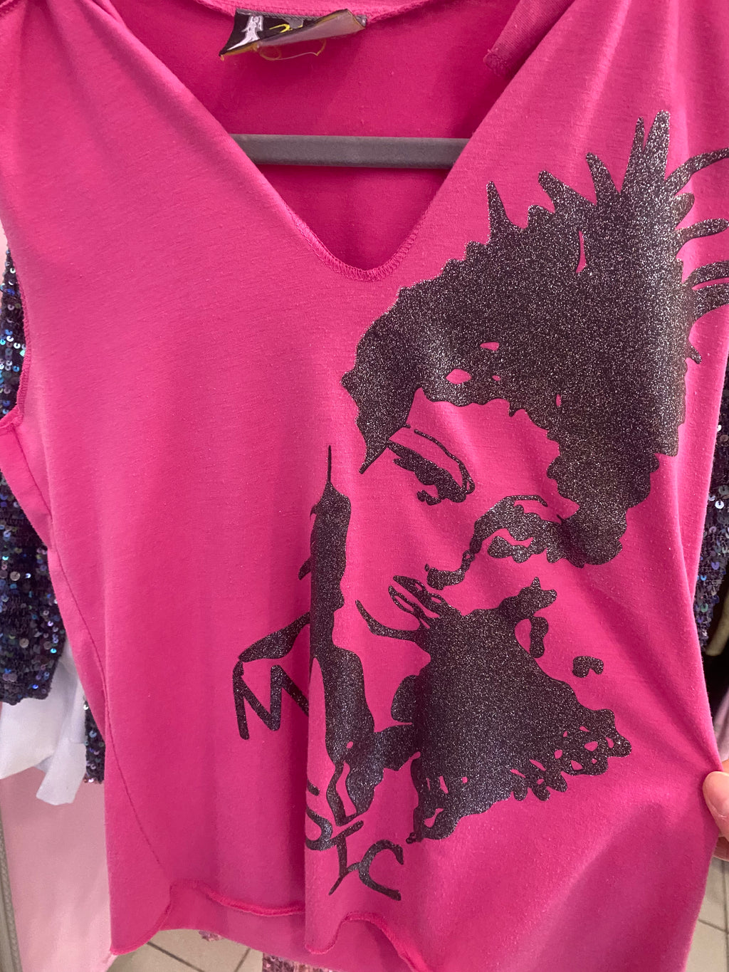 Hot pink tank top