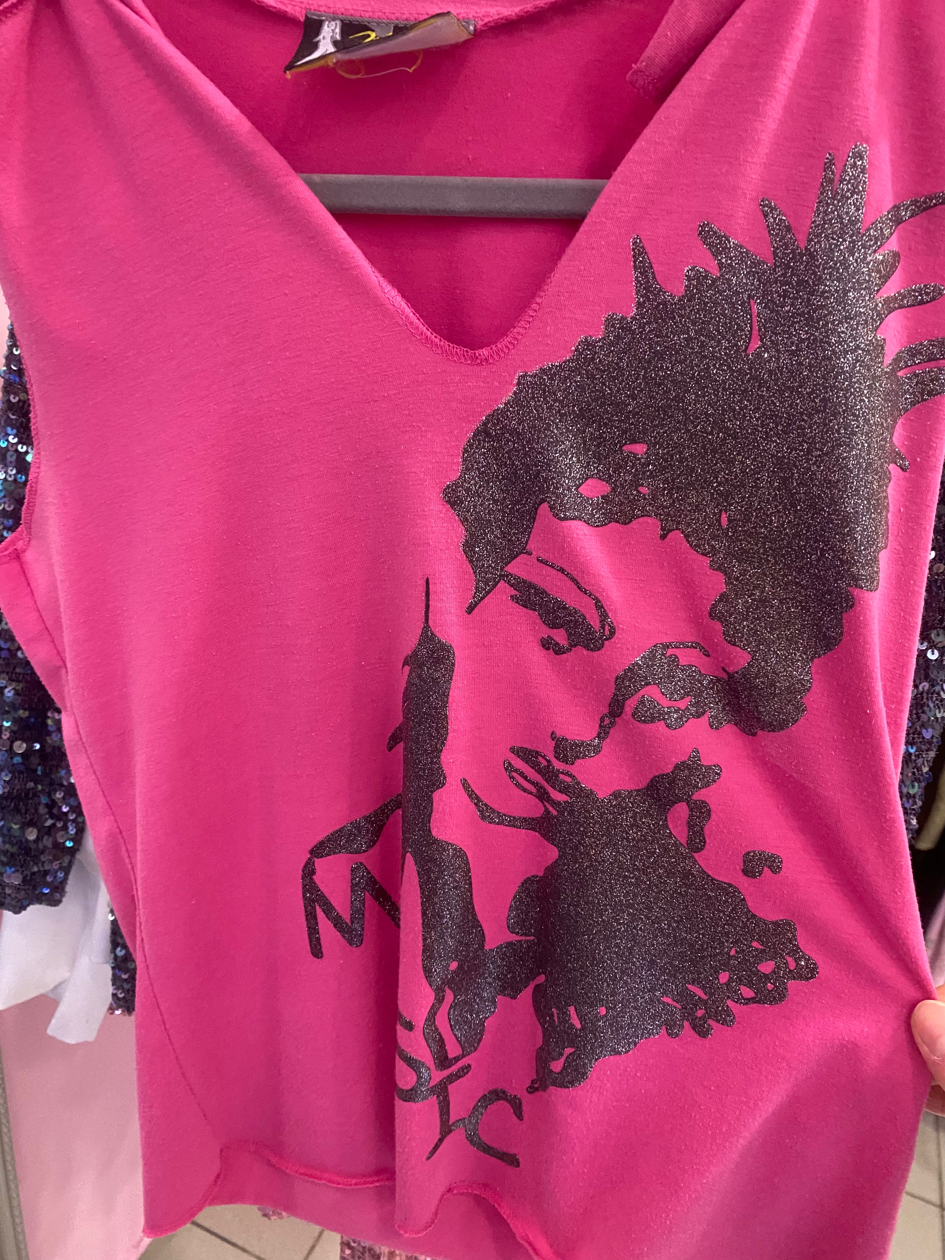 Hot pink tank top
