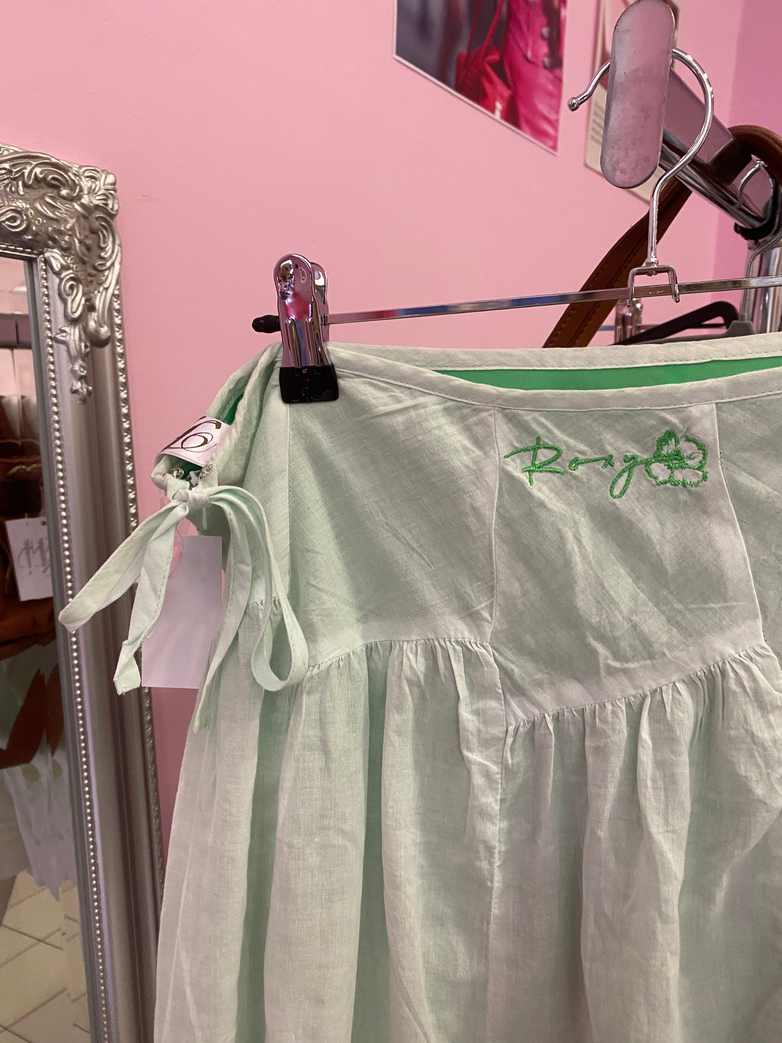 Mint green skirt