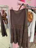 Brown maxi/midi skirt