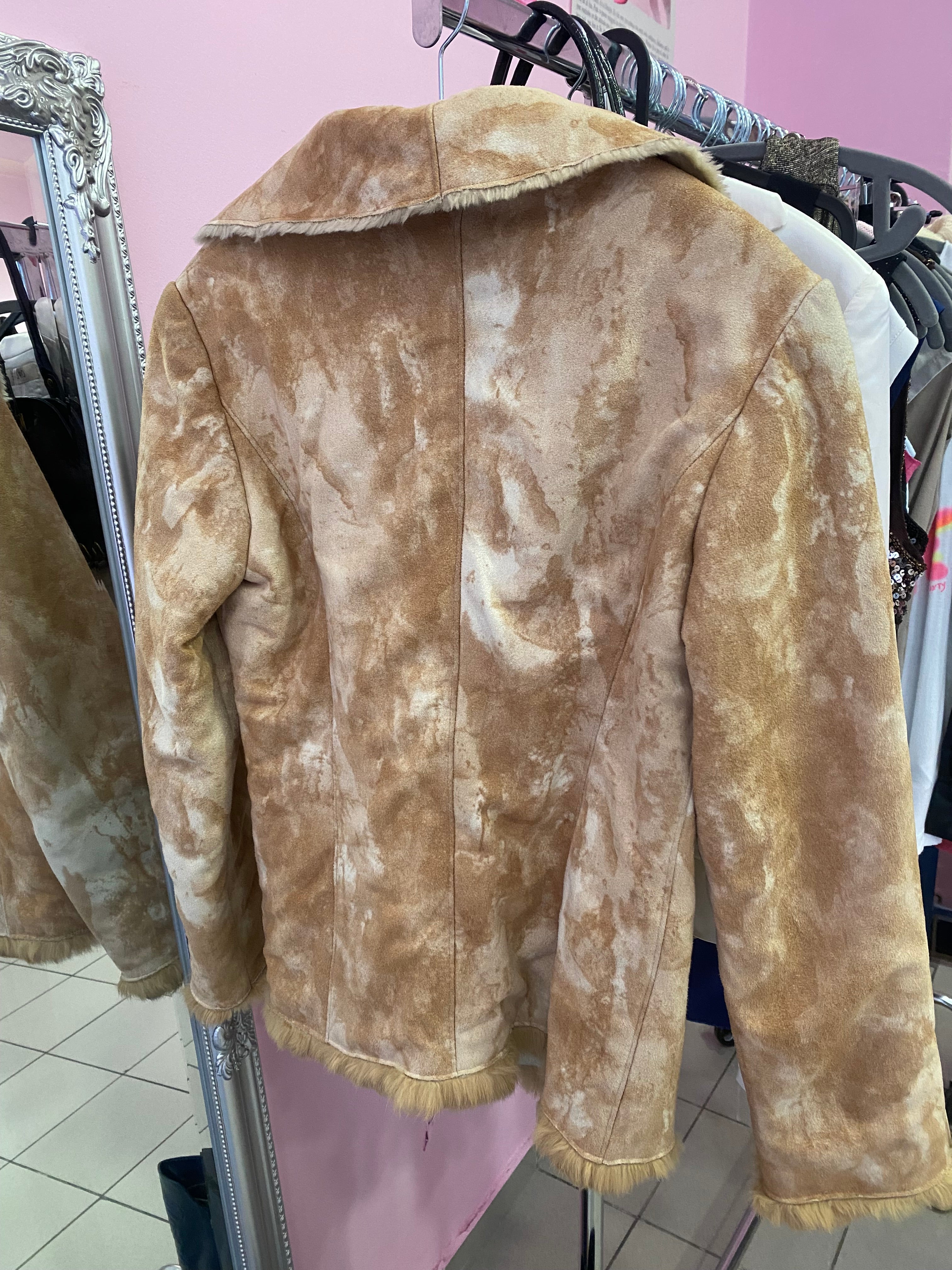 Faux suede vintage jacket