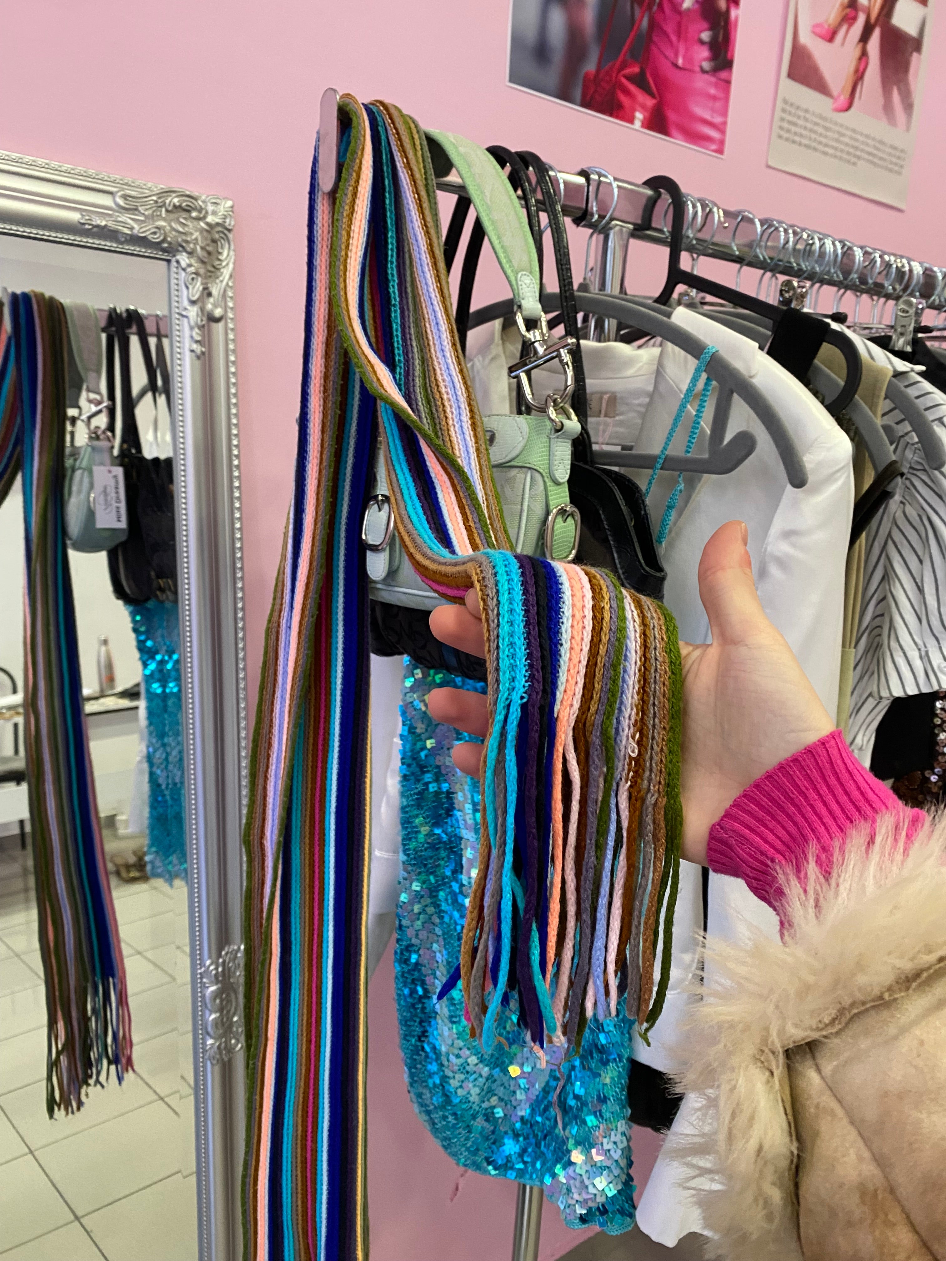 Colorful striped scarf