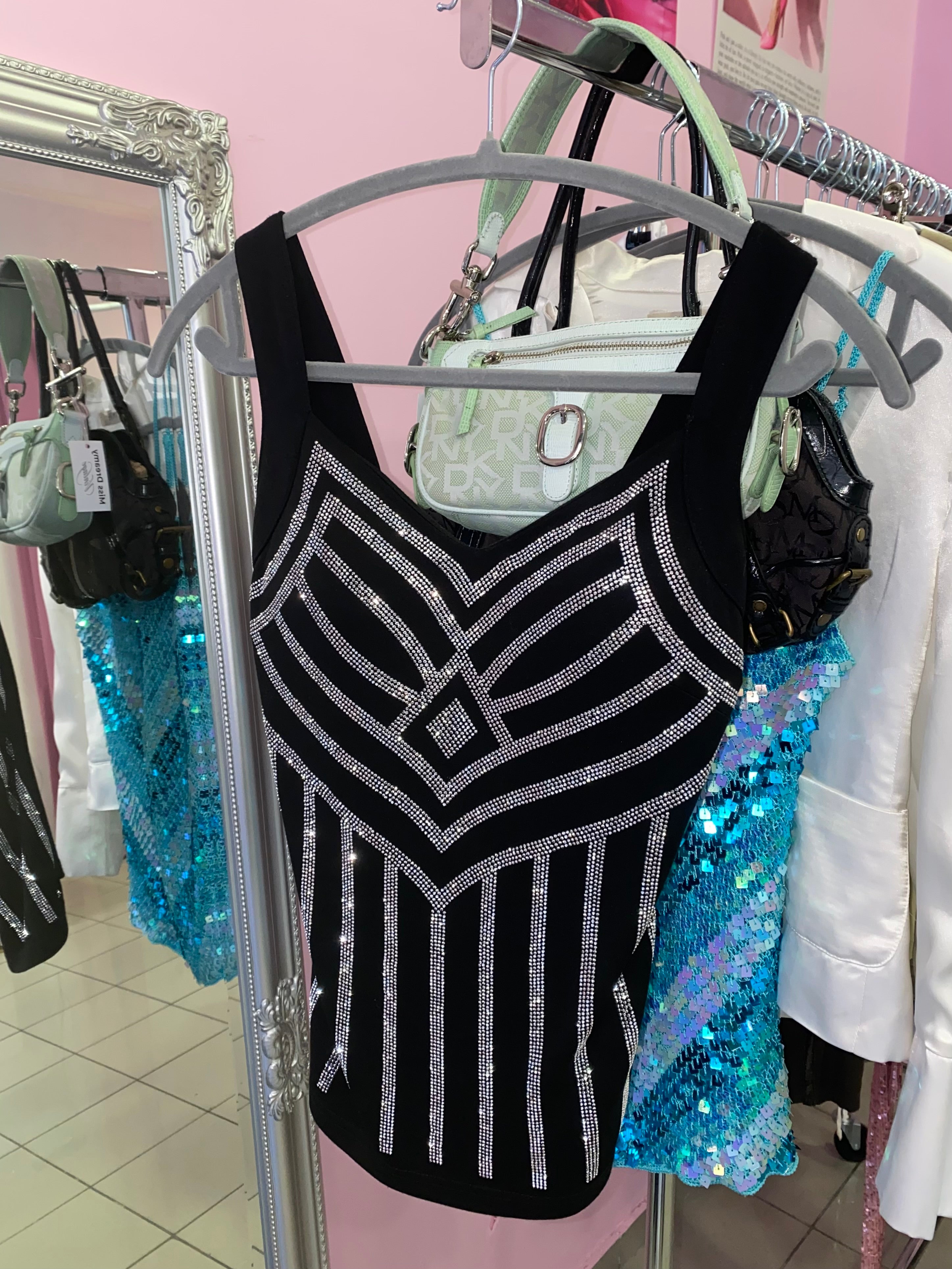 Diva mega sparkly top