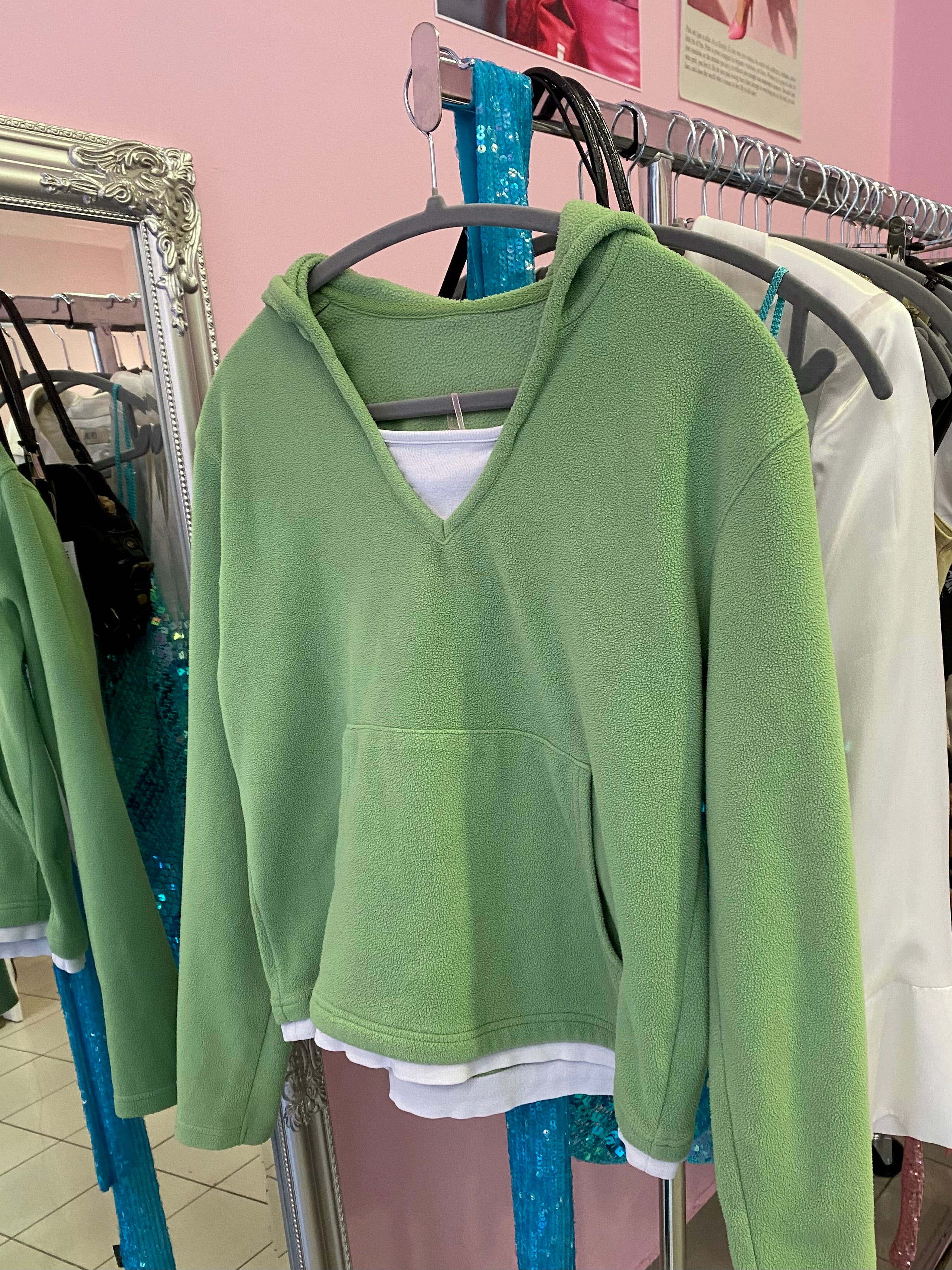 Green 2000s hoodie