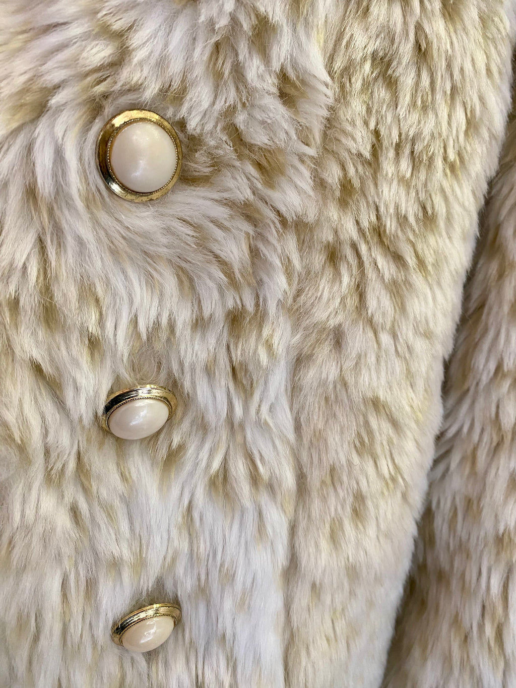 Faux fur vintage jacket