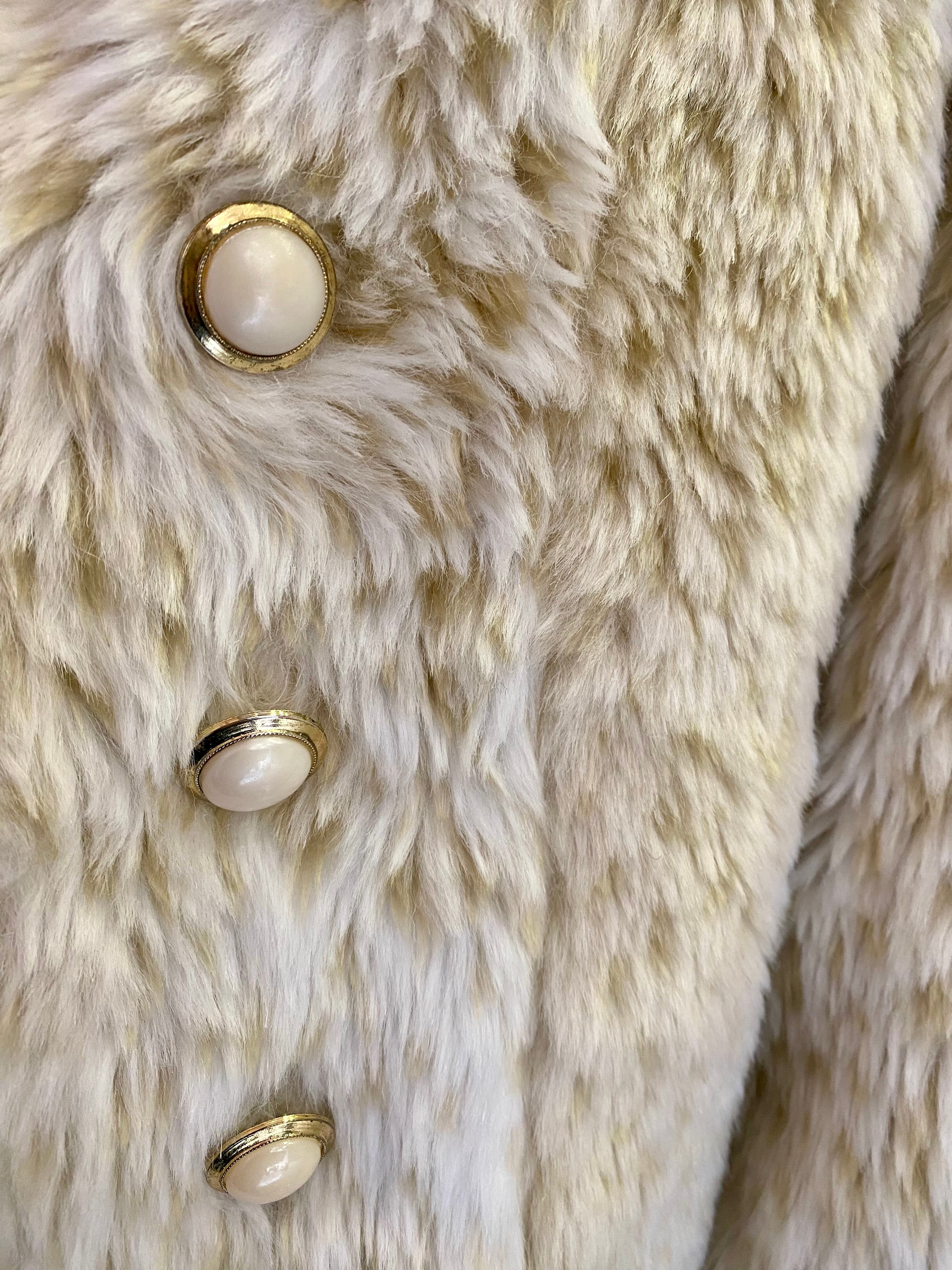 Faux fur vintage jacket