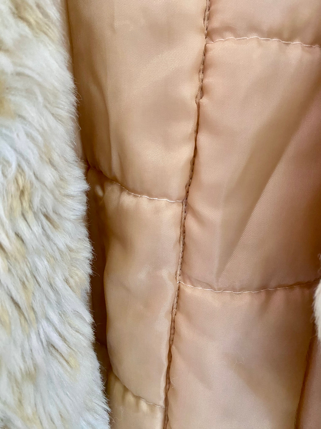 Faux fur vintage jacket