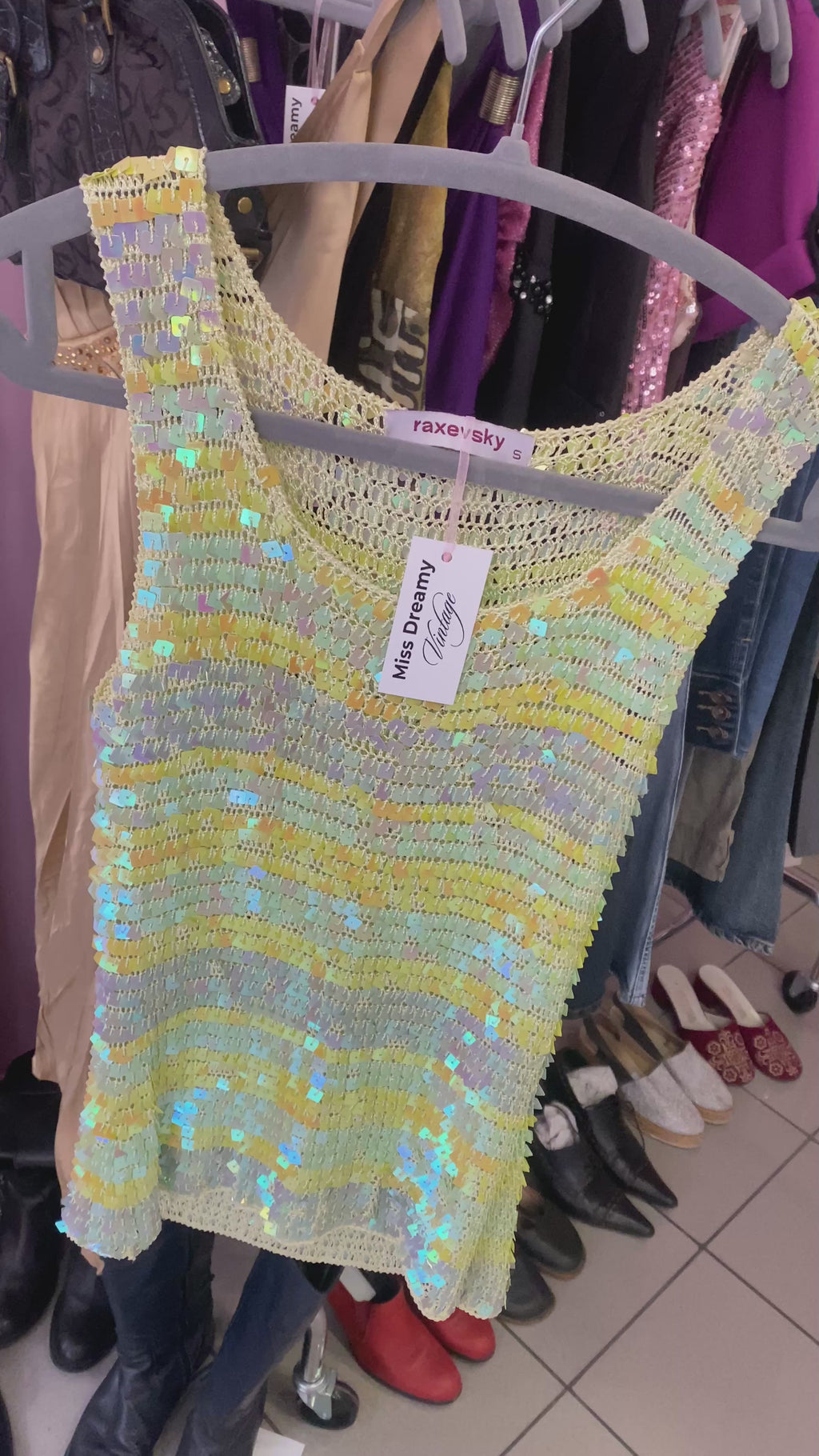 Sparkling Ibiza sequin top